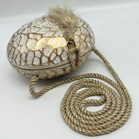 Timmy Woods Handcrafted Ovoid Crossbody Clutch - Picture 10 of 11